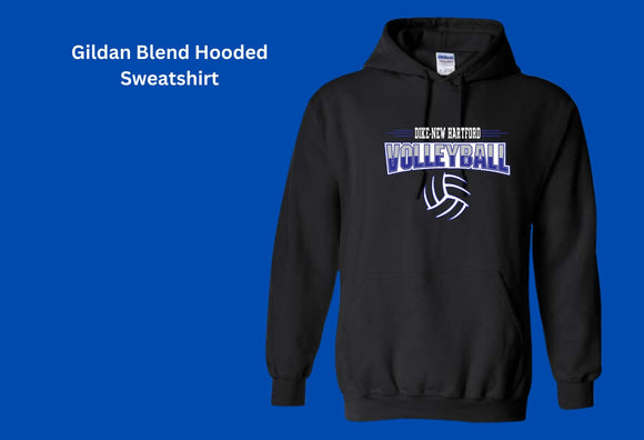 Black Gildan Hooded Sweatshirt