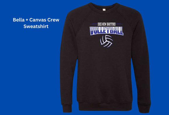 Black Bella + Canvas Crew Sweatshirt