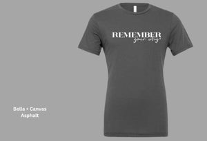 Pathways Remember Your Why Asphalt Tee