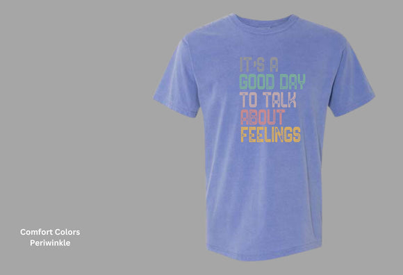 Pathways Its A Good Day to Talk About Feelings Periwinkle Tee