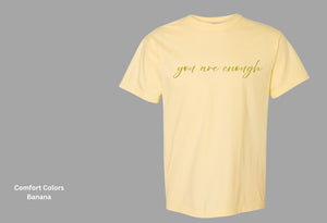 Pathways You Are Enough Banana Tee